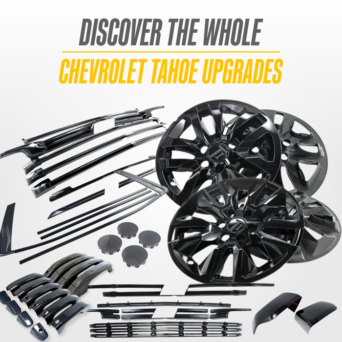 Matching Trim Illusion gloss black upgrades for the 2021 Chevrolet Tahoe