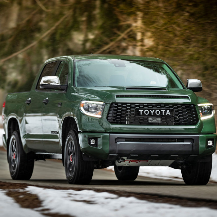 AUCERAMIC Chrome Mirror Cover Caps For 2007-2021 Toyota Tundra & 2007-2020 Sequoia (Pair)