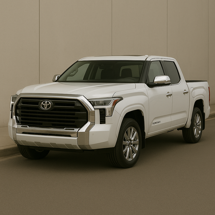 Tundra with chrome trim accessories installed