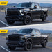 Before and after: Chevrolet Silverado 2500HD (identical mirror cover fits the GMC Sierra HD) factory look vs MC364 chrome mirror covers