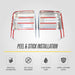 Peel and stick installation: MC364 2022 GMC Sierra HD chrome mirror covers with pre-applied adhesive tape