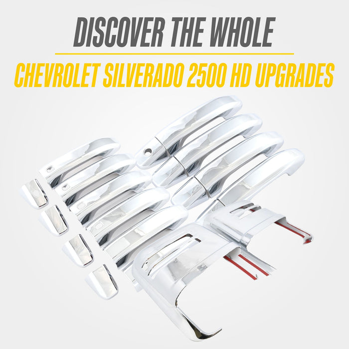 More Chevrolet Silverado HD upgrades from Trim Illusion, including MC364 chrome mirror covers