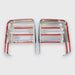 Back of MC364 chrome mirror covers with pre-applied red-backed adhesive tape for 2023 GMC Sierra HD
