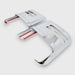 MC364 chrome mirror covers for 2020 Chevrolet Silverado HD, second angled view, 2-piece set