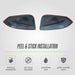 Peel and stick installation - MC6279BLK gloss black mirror covers for 2023 Toyota Sienna