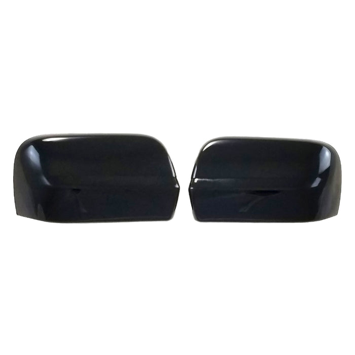 MC6297BLK gloss black chrome delete mirror covers for 2017 Nissan Titan - image 7