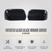 MC6297BLK gloss black chrome delete mirror covers for 2021 Nissan Titan - image 4