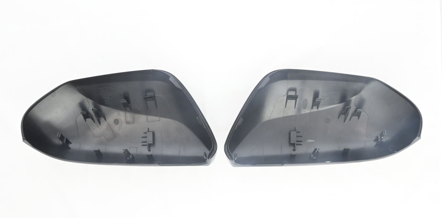 Chrome Delete Gloss Black Replacement Mirror Cover No Turn Signal Top - MC6317BLK