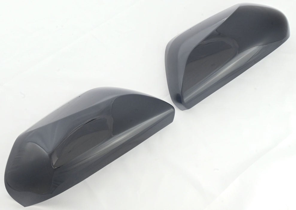 Chrome Delete Gloss Black Replacement Mirror Cover No Turn Signal Top - MC6317BLK