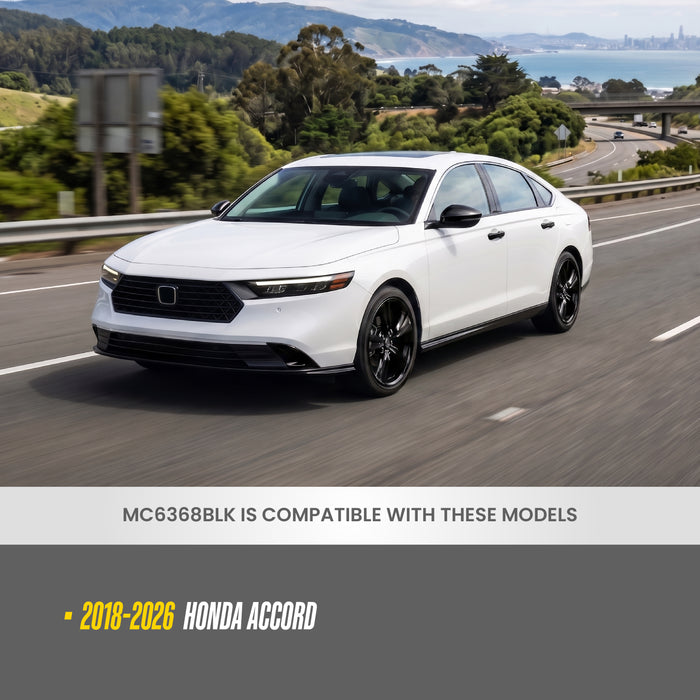 2023 Honda Accord MC6368BLK gloss black chrome delete mirror covers - image 6