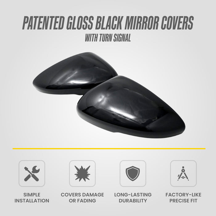 2024 Honda Accord MC6368BLK gloss black chrome delete mirror covers - image 4