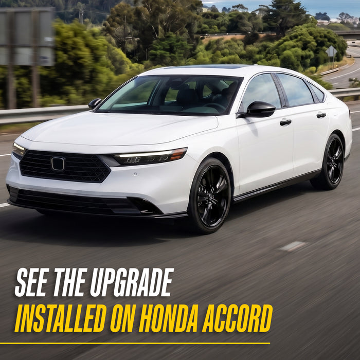2025 Honda Accord MC6368BLK gloss black chrome delete mirror covers - image 2