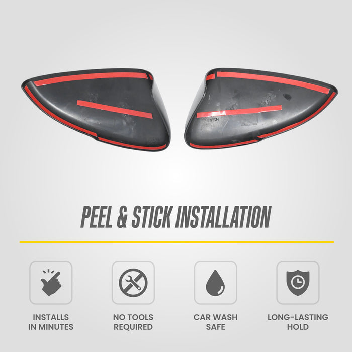 2025 Honda Accord MC6368BLK gloss black chrome delete mirror covers - image 5