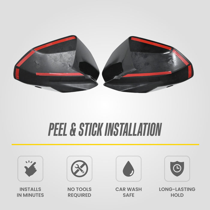 2025 Chevrolet Blazer Gloss Black Mirror Covers MC6373BLK - image 5