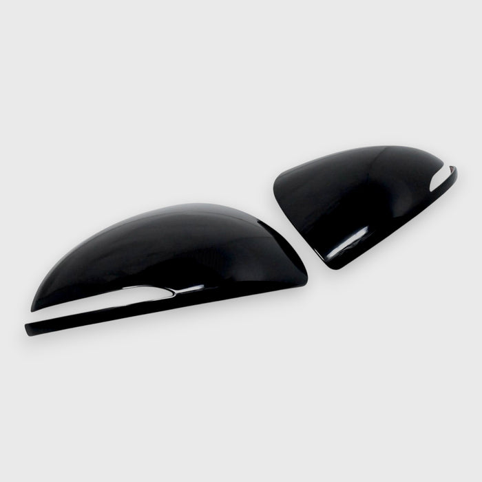 Chrome Delete Gloss Black Mirror Cover with Turn Signal - MC6375BLK