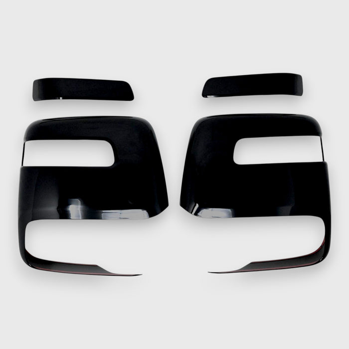 Chrome Delete Gloss Black Mirror Cover Turn Signal Top - MC6376BLK