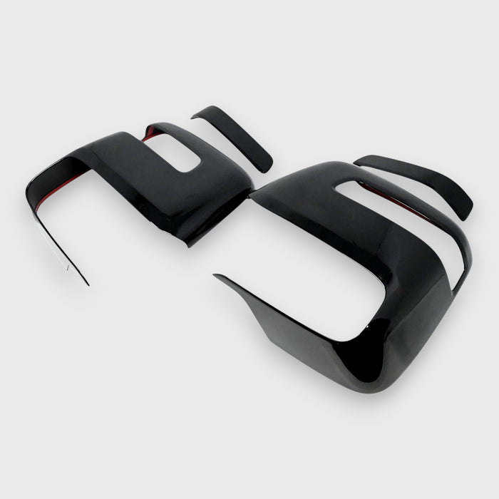 Chrome Delete Gloss Black Mirror Cover Turn Signal Top - MC6376BLK