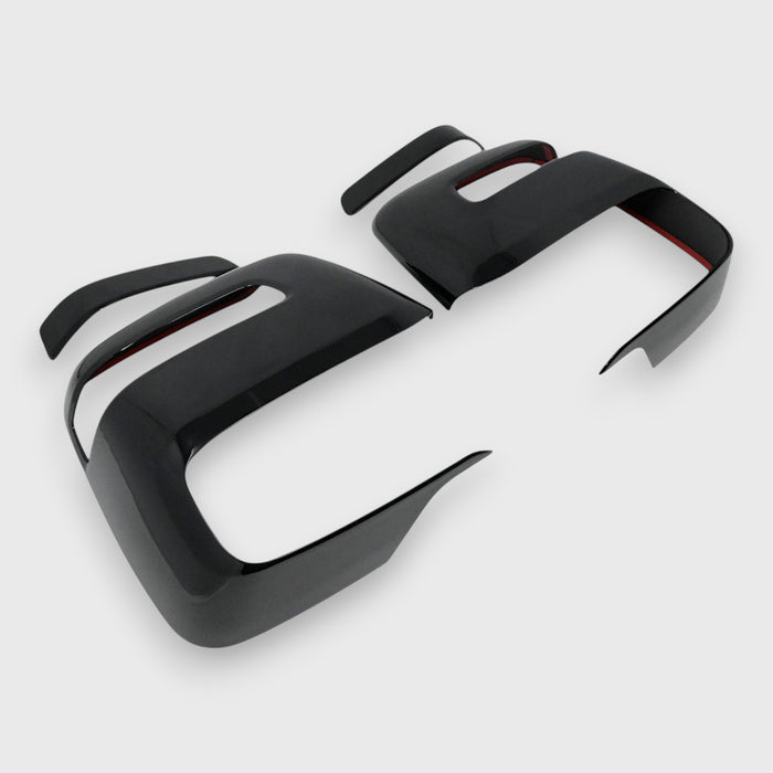 Chrome Delete Gloss Black Mirror Cover Turn Signal Top - MC6376BLK