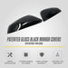 Patented MC6384BLK Gloss Black Mirror Covers for 2016 Lexus RX, with or without turn signal - simple install, covers damage, durable, factory-like fit