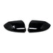 Pair of gloss black tape-on mirror covers MC6391BLK for 2026 Hyundai Elantra, left and right