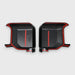 Back of MC6393BLK gloss black mirror covers with pre-applied red-backed adhesive tape for 2024 Lexus GX550