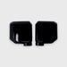 MC6393BLK gloss black mirror covers for 2024 Toyota Land Cruiser, front view, 2-piece set