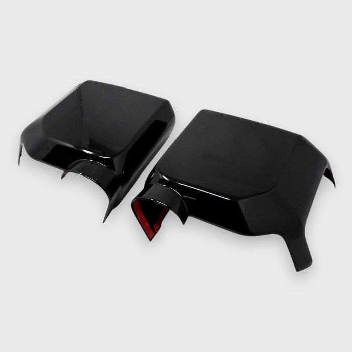 MC6393BLK gloss black mirror covers for 2024 Lexus GX550, second angled view, 2-piece set