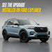 MC6394BLK gloss black mirror covers installed on a 2025 Ford Explorer