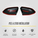 Peel and stick installation: MC6394BLK 2026 Ford Explorer mirror covers with pre-applied adhesive tape