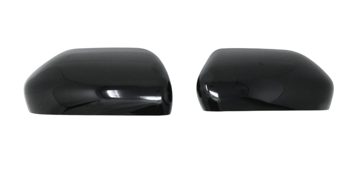 MC6394BLK gloss black mirror covers for 2025 Ford Explorer, front view of the set