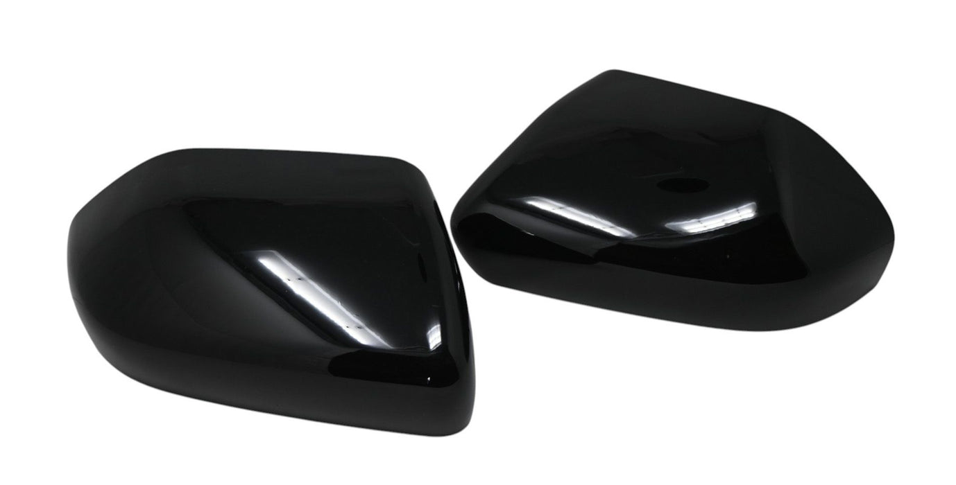 MC6394BLK gloss black mirror covers for 2026 Ford Explorer, second angled view of the 2-piece set