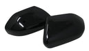 MC6394BLK gloss black mirror covers for 2025 Ford Explorer, angled view of the 2-piece set