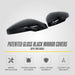 2022 Honda Civic MC6396BLK gloss black chrome delete mirror covers - image 4