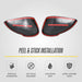 2024 Honda Civic MC6396BLK gloss black chrome delete mirror covers - image 5