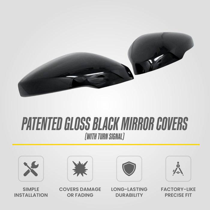 2025 Acura Integra MC6396BLK gloss black chrome delete mirror covers - image 4