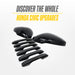 2025 Honda Civic MC6396BLK gloss black chrome delete mirror covers - image 7