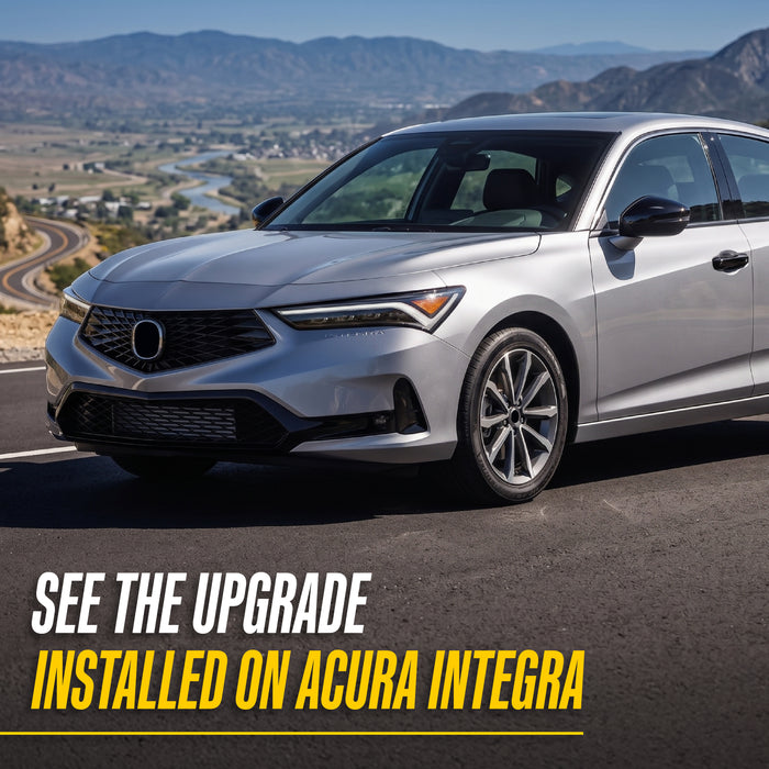 2026 Acura Integra MC6396BLK gloss black chrome delete mirror covers - image 2