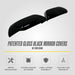 MC6405BLK patented gloss black mirror covers for 2026 GMC Terrain (no turn signal) - feature icons