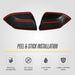 Peel and stick installation: MC6405BLK 2026 Chevrolet Equinox mirror covers with pre-applied adhesive tape