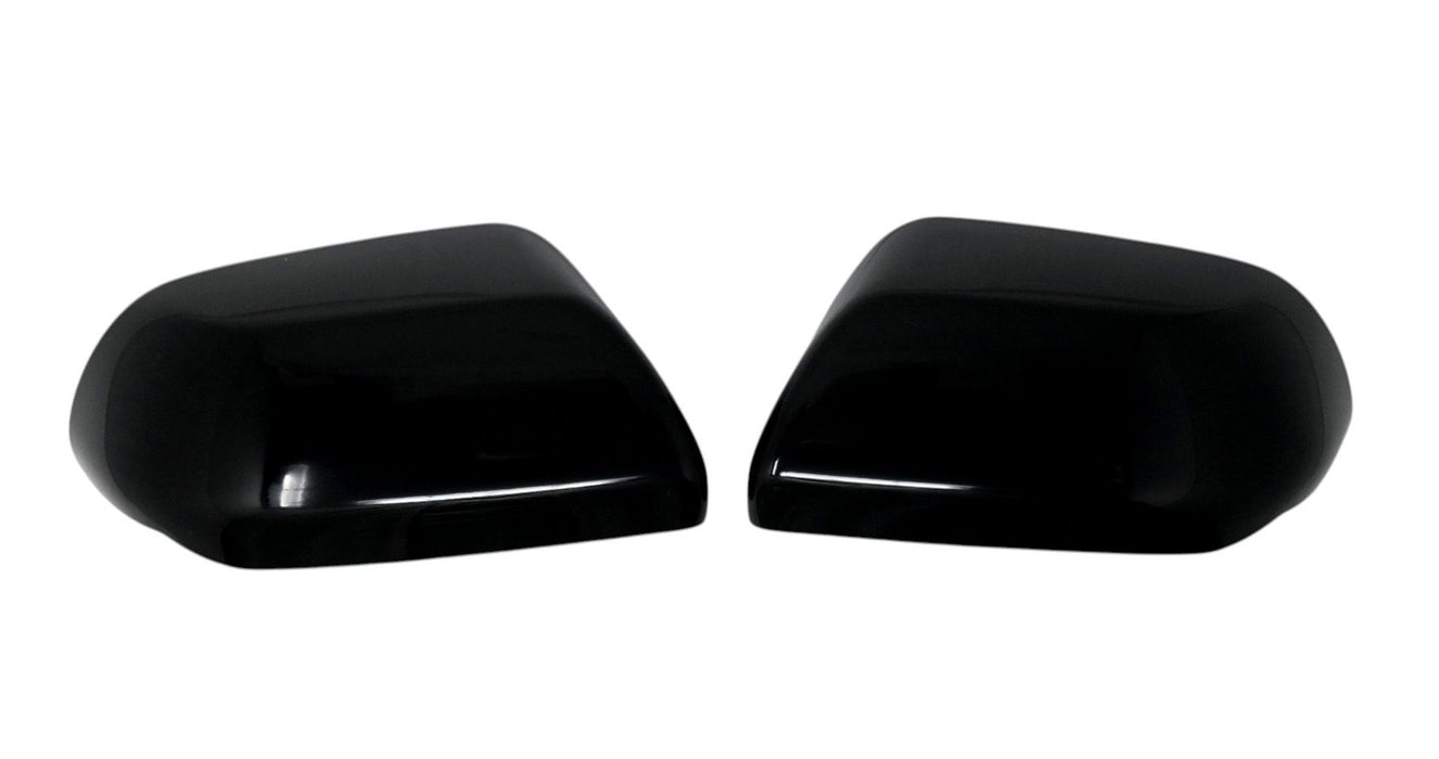 MC6405BLK gloss black mirror covers for 2025 Chevrolet Equinox, front view of the set
