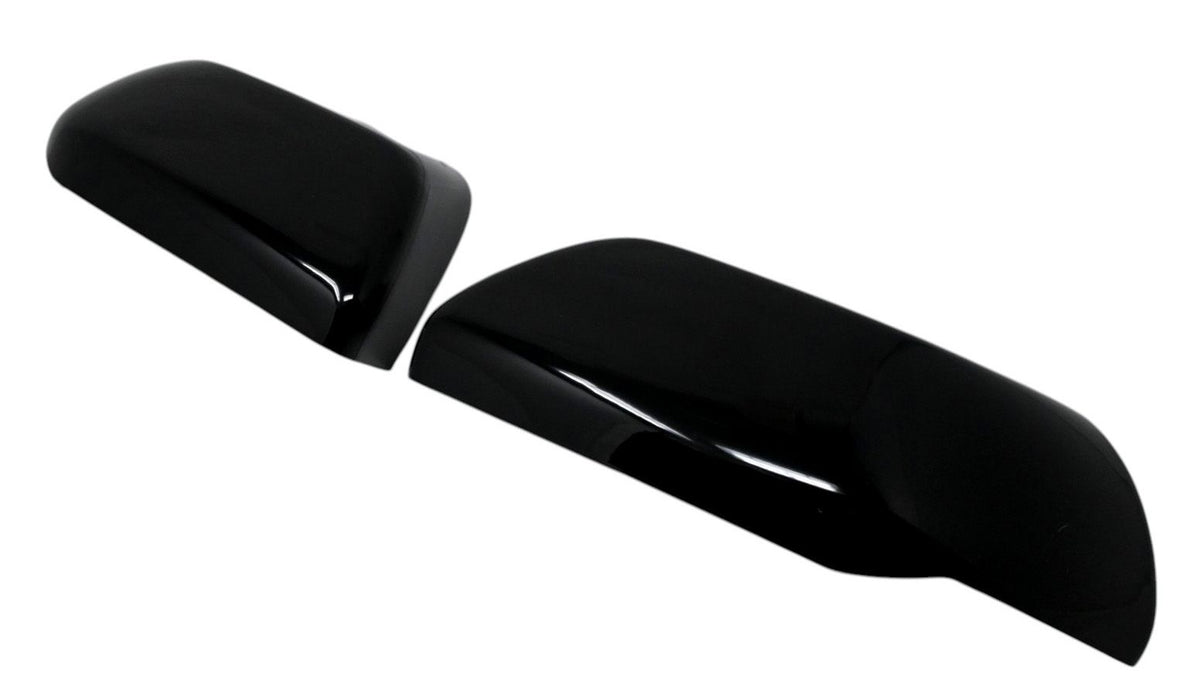MC6405BLK gloss black mirror covers for 2026 Chevrolet Equinox, second angled view of the 2-piece set