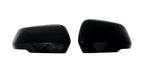 MC6406BLK gloss black mirror covers for 2025 Cadillac XT4, front view of the set