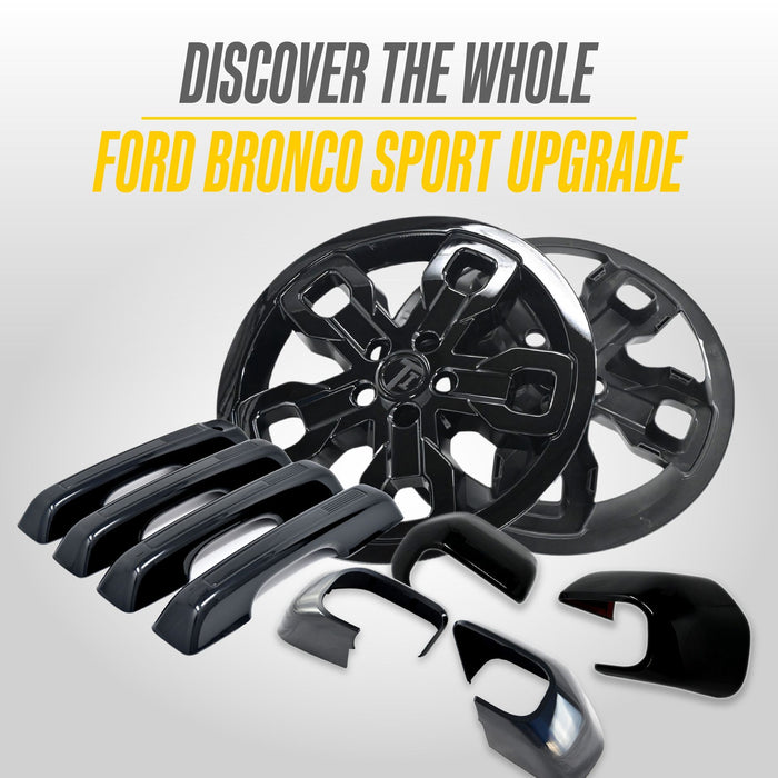 More Ford Bronco Sport upgrades from Trim Illusion, including MC6407BLK gloss black mirror covers