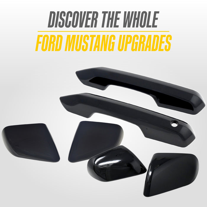 More Ford Mustang upgrades from Trim Illusion, including MC6408BLK gloss black mirror covers