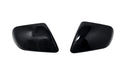 MC6408BLK gloss black mirror covers for 2024 Ford Mustang, front view of the set