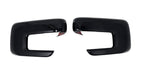 MC6411BLK gloss black mirror covers for 2026 Ford F-150, front view of the set