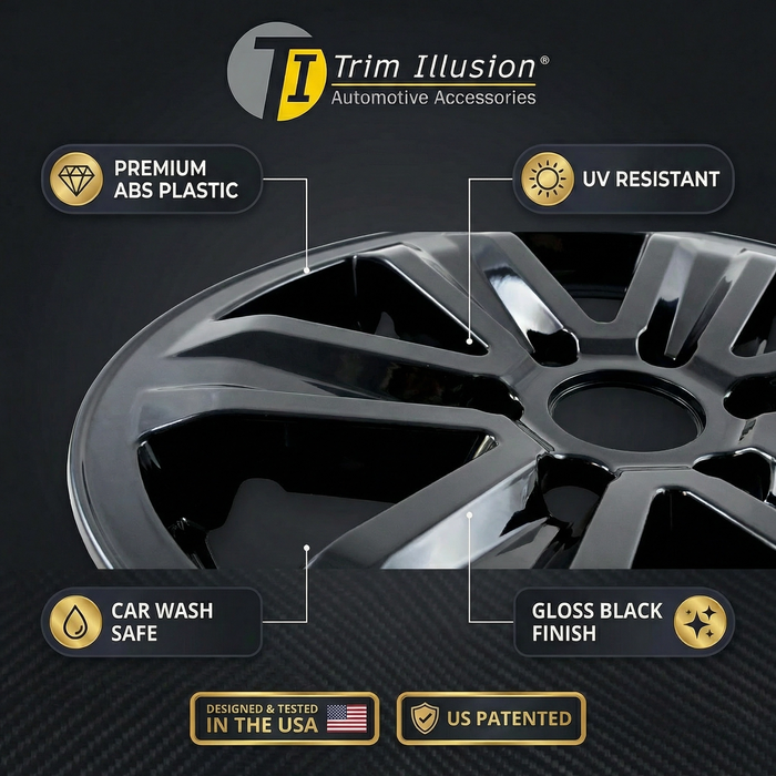 Ford F 150 Chrome Delete Gloss Black Wheel Skins