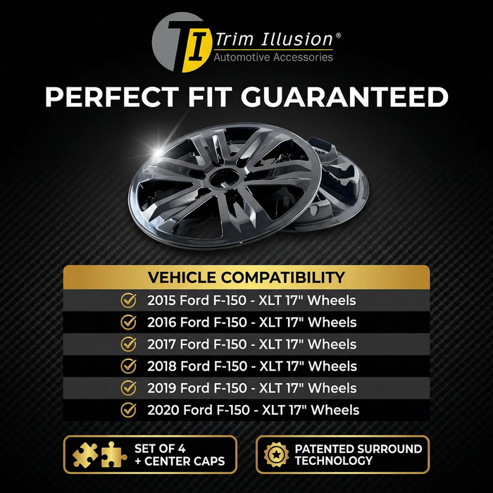Ford F 150 Chrome Delete Gloss Black Wheel Skins