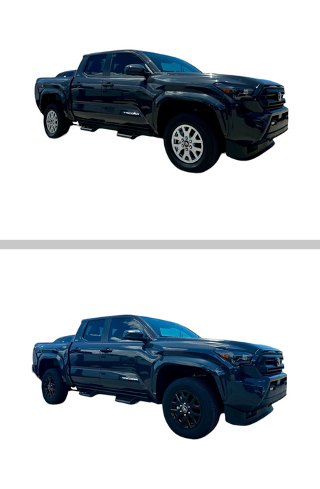 chrome delete wheel skin before and after toyota tacoma