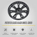 Patented WC120-19BLK gloss black wheel cover features for 2022 Tesla Model Y